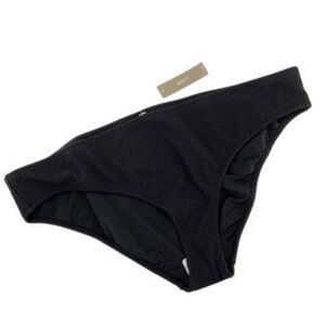 J. Crew Black Textured Hipster Full Coverage Bikini Bottom Swimsuit Size 2X NWT
